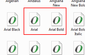 Arial file